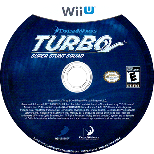 Turbo: Super Stunt Squad - Wii U, Condition: Disc Only