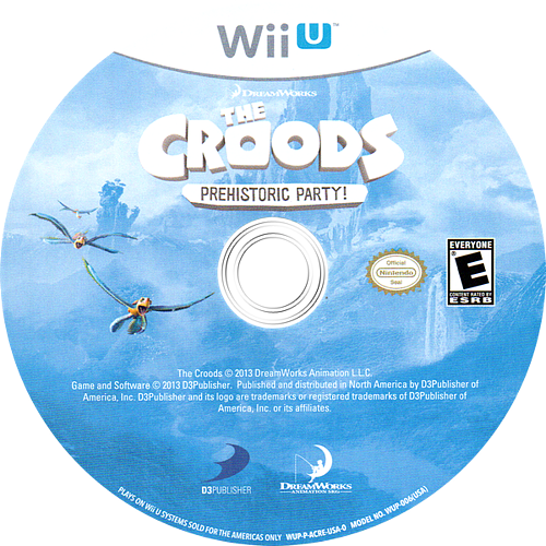 The Croods: Prehistoric Party - Wii U, Condition: Disc Only