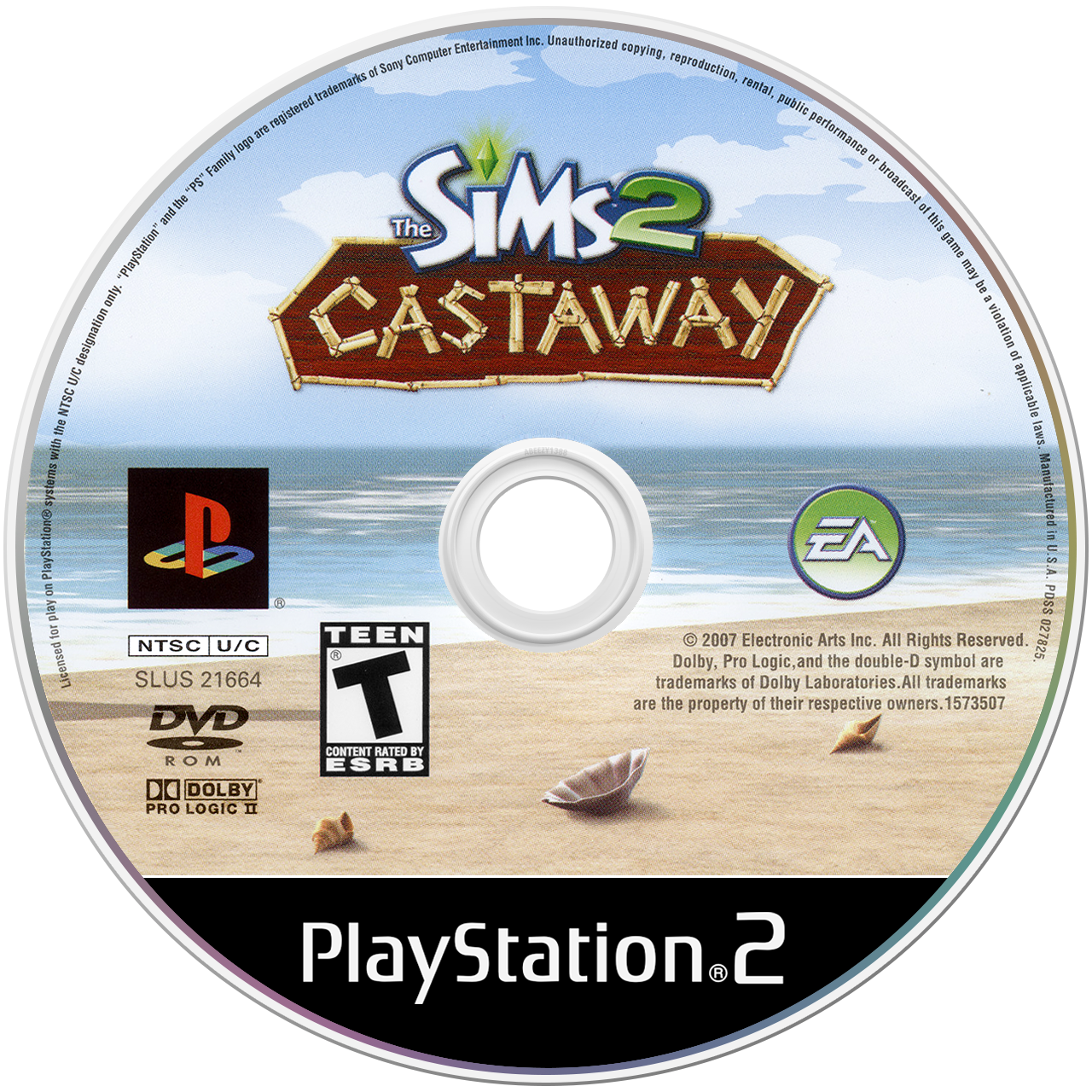 The Sims 2: Castaway - PS2, Condition: Disc Only