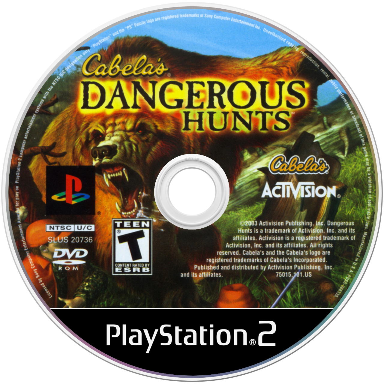Cabela's Dangerous Hunts [Greatest Hits] - PS2, Condition: Disc Only