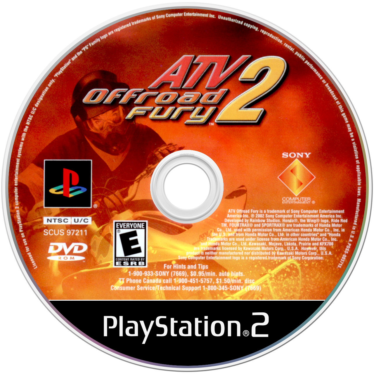 ATV Offroad Fury 2 [Greatest Hits] - PS2, Condition: Disc Only