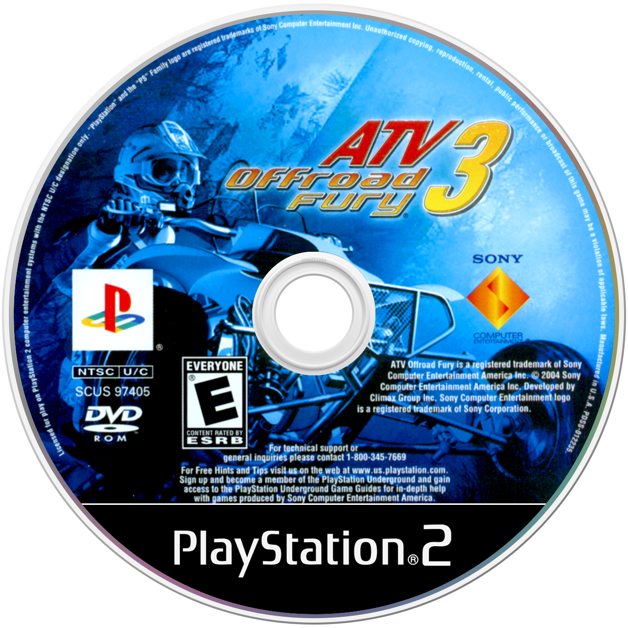 ATV Offroad Fury 3 - PS2, Condition: Disc Only