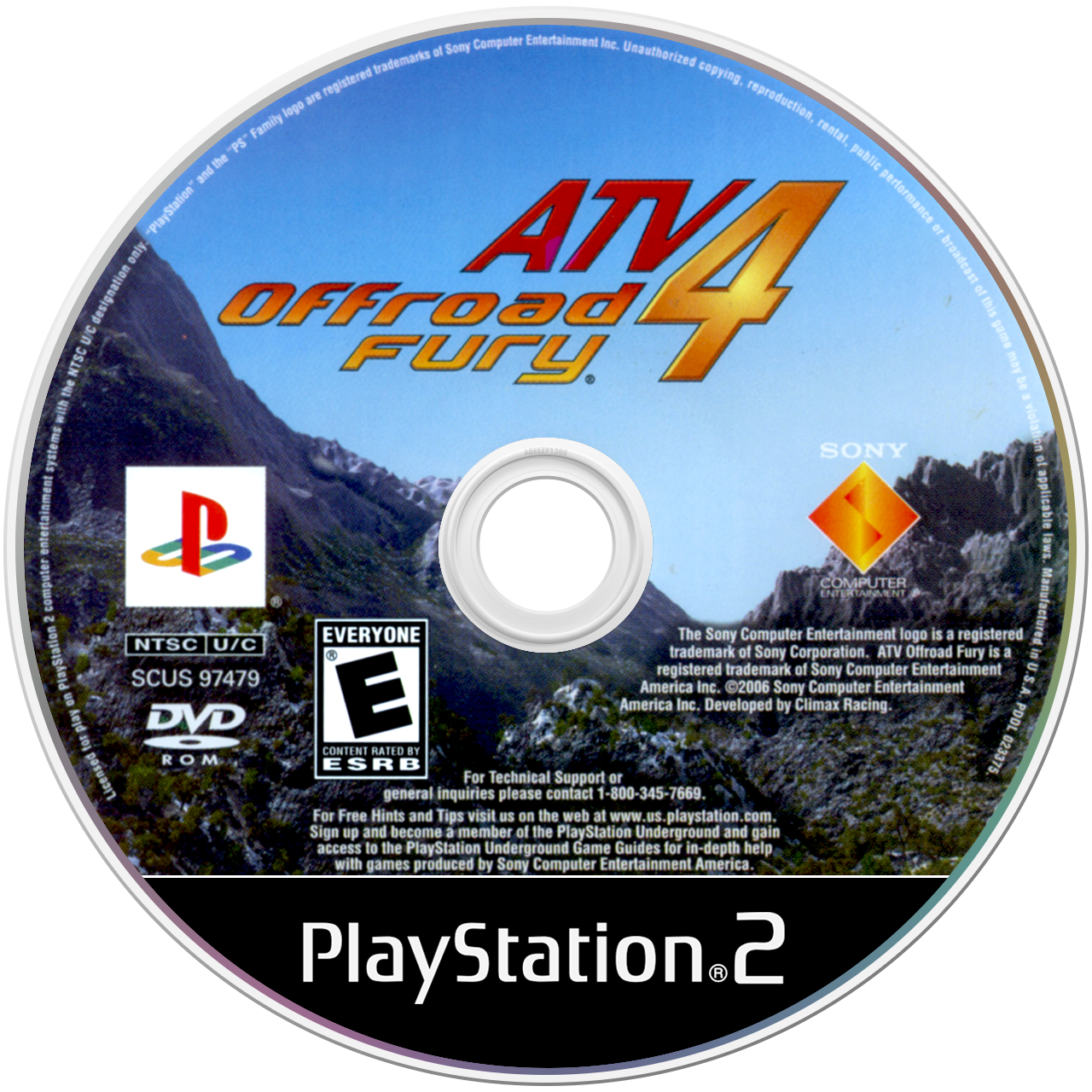 ATV Offroad Fury 4 - PS2, Condition: Disc Only