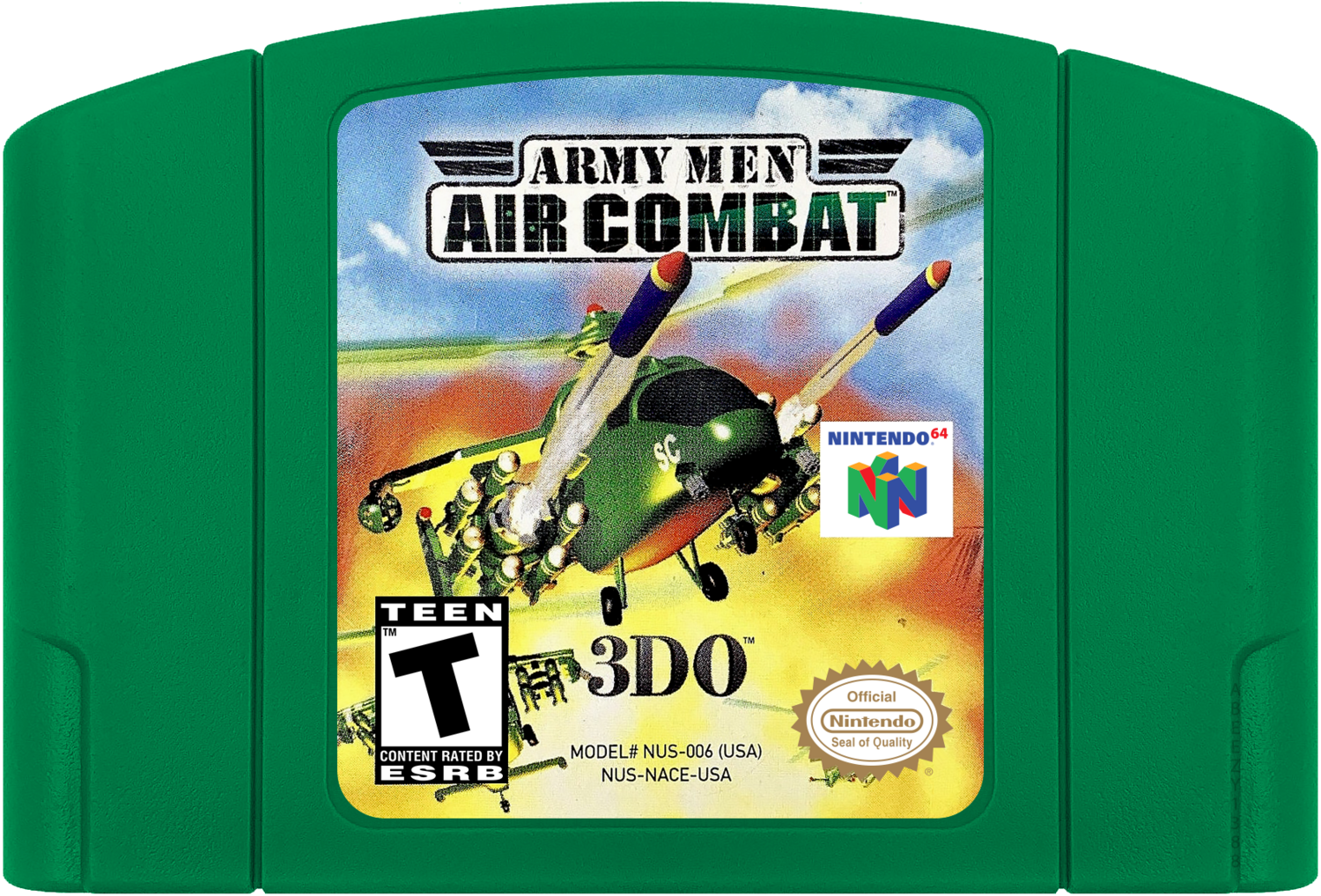 Army Men Air Combat - N64, Condition: Cartridge Only