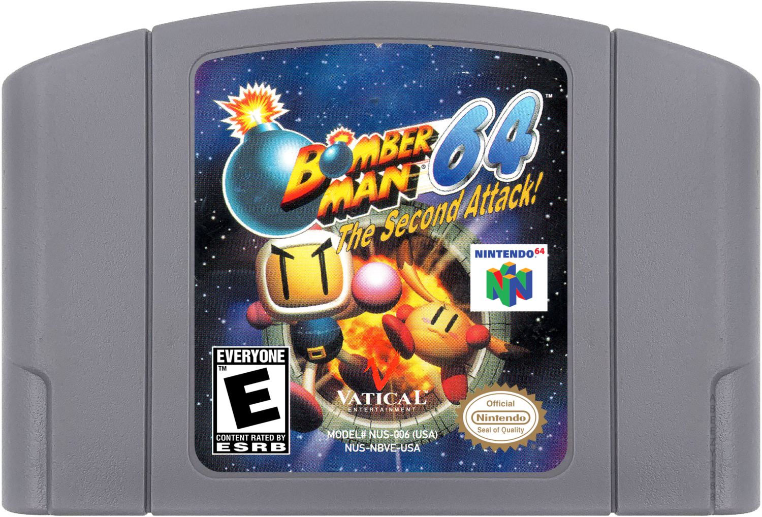 Bomberman 64 Second Attack - N64, Condition: Cartridge Only