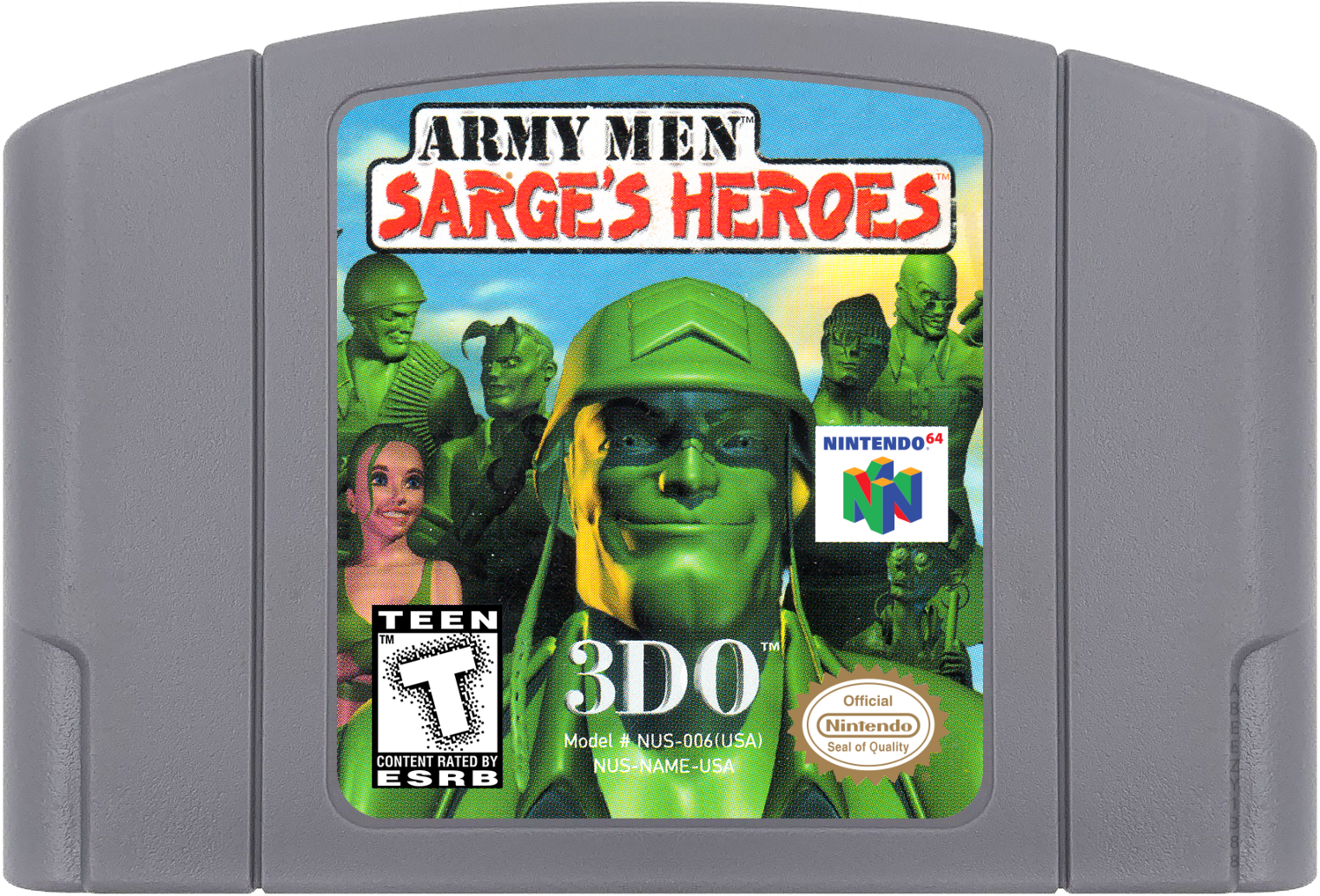 Army Men Sarge's Heroes - N64, Condition: Cartridge Only