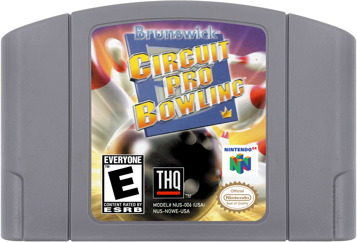 Brunswick Circuit Pro Bowling - N64, Condition: Cartridge Only