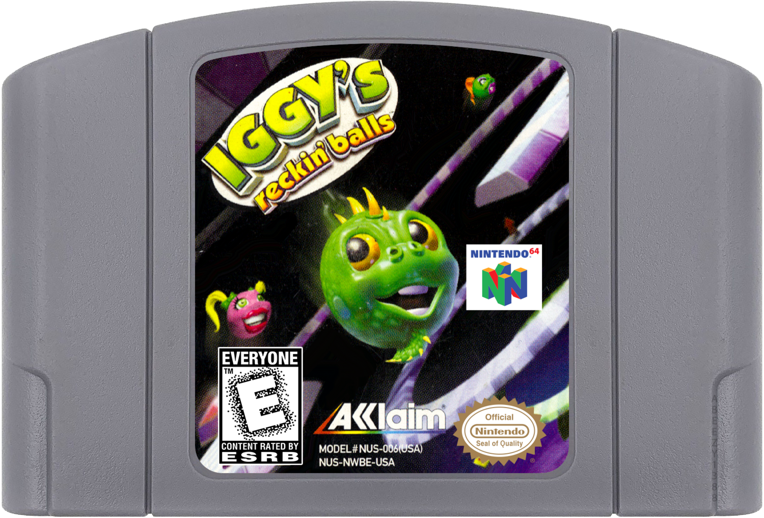 Iggy&#39;s Reckin&#39; Balls - N64, Condition: Cartridge Only