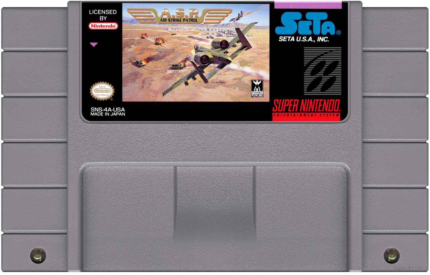 A.S.P. Air Strike Patrol - (SNES), Condition: Cartridge Only
