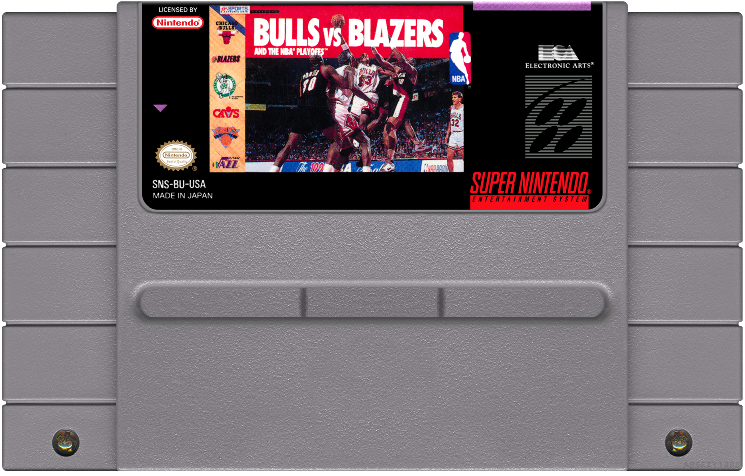Bulls Vs Blazers and the NBA Playoffs - (SNES), Condition: Cartridge Only