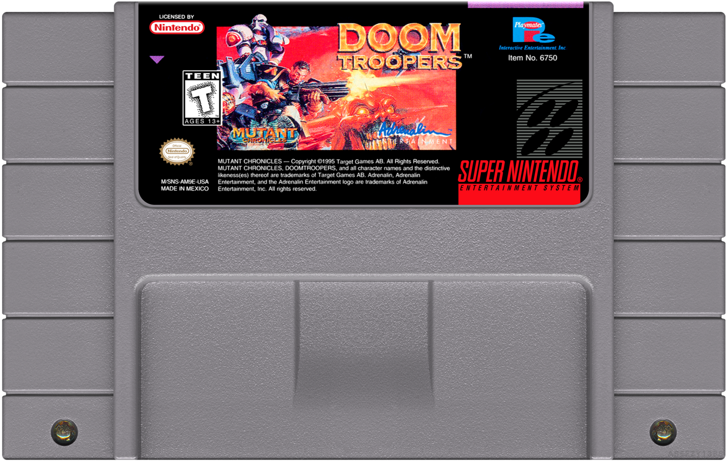 Doom Troopers - (SNES), Condition: Cartridge Only