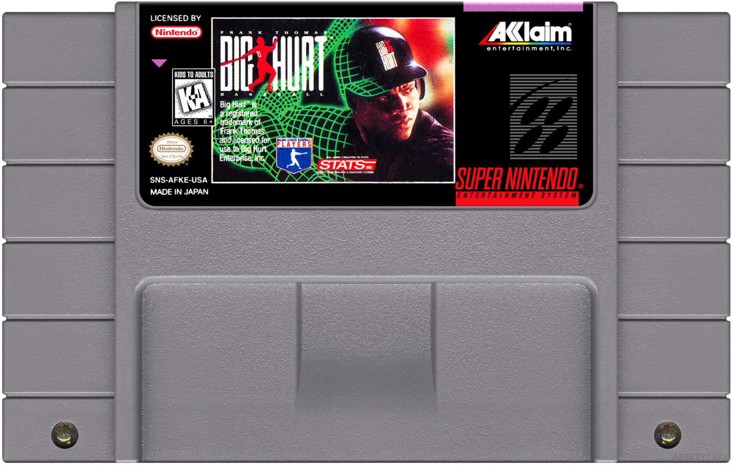 Frank Thomas Big Hurt Baseball - (SNES), Condition: Cartridge Only