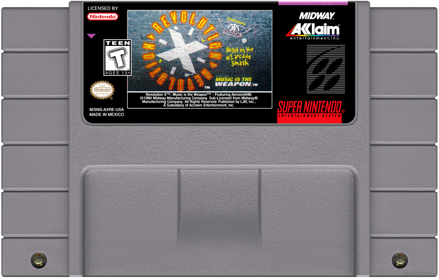Revolution X - (SNES), Condition: Cartridge Only