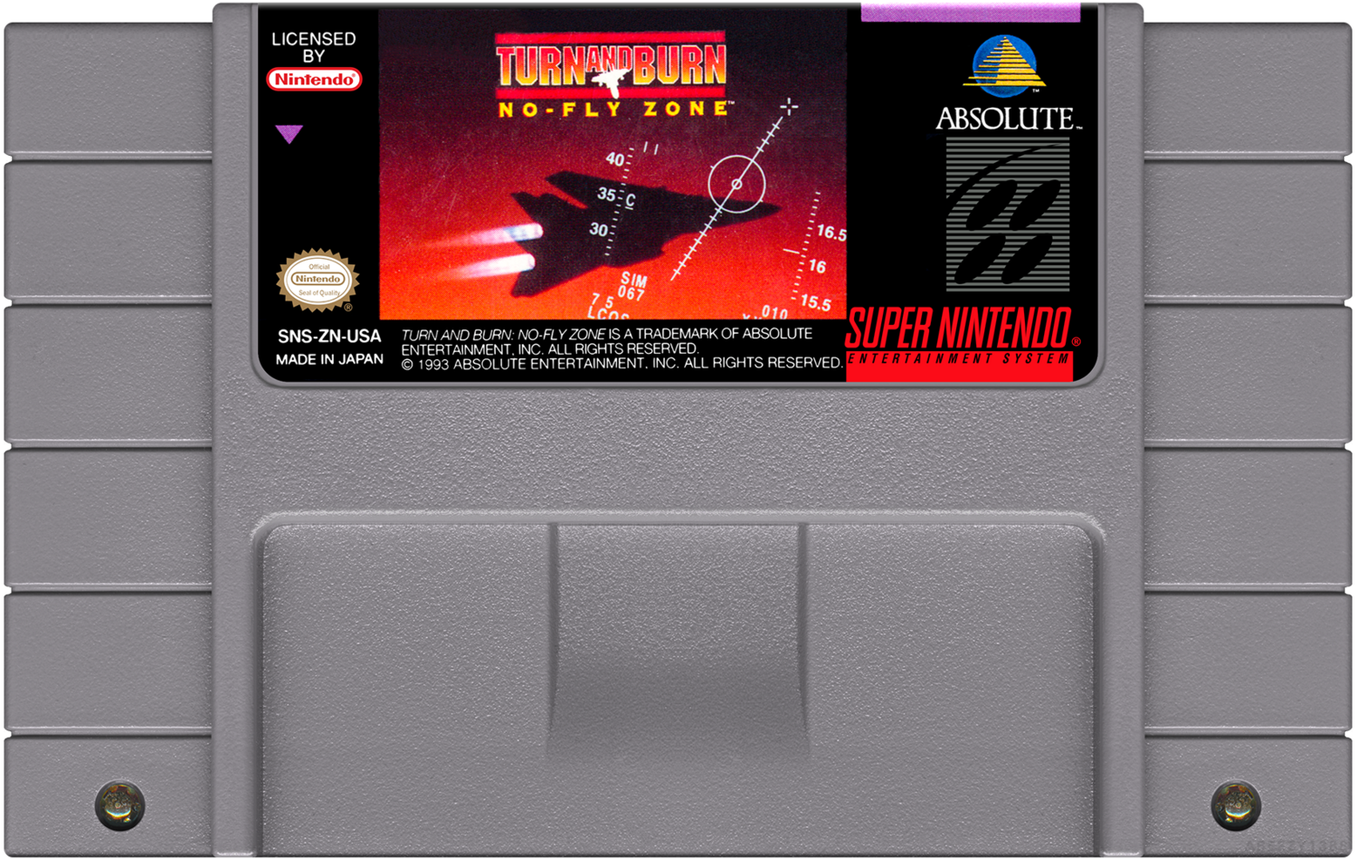 Turn and Burn No Fly Zone - (SNES), Condition: Cartridge Only