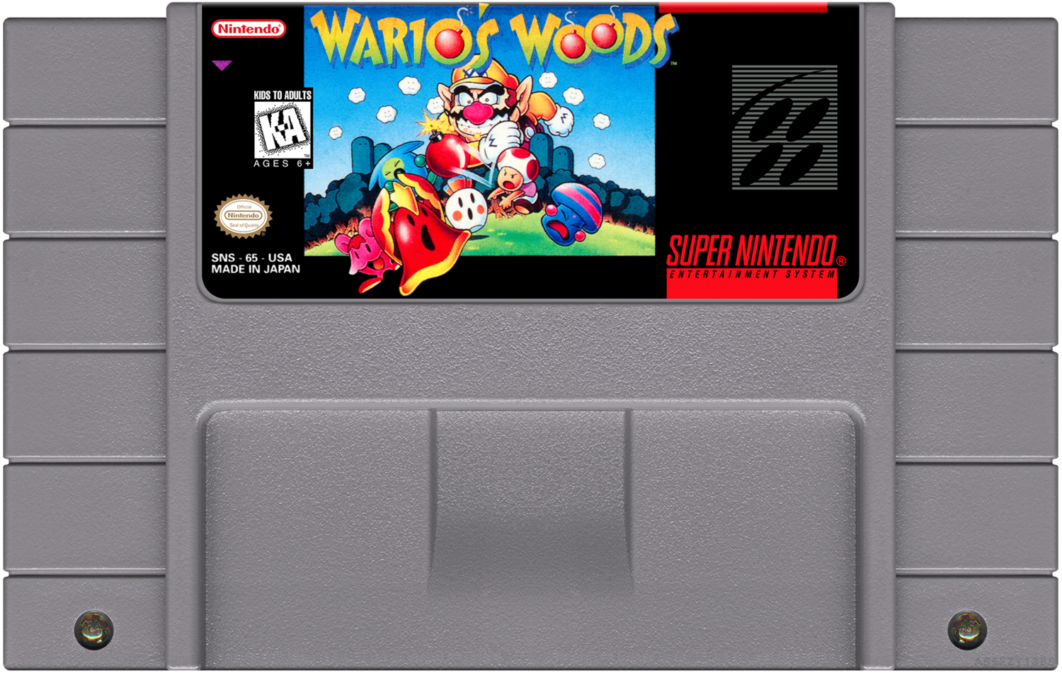 Wario&#39;s Woods - (SNES), Condition: Cartridge Only