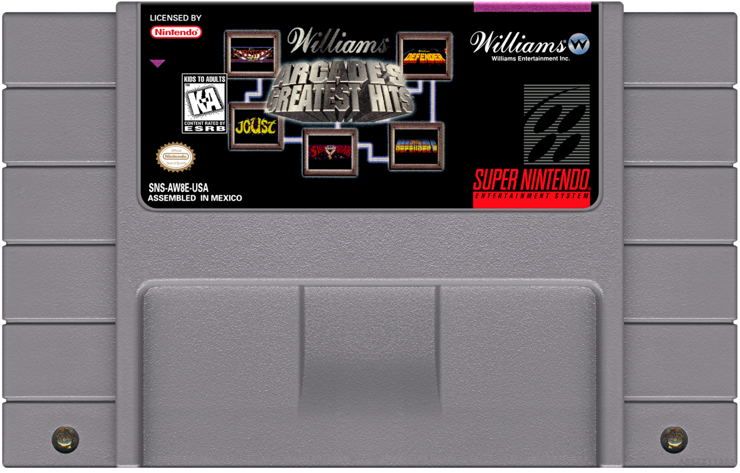 Williams Arcade&#39;s Greatest Hits - (SNES), Condition: Cartridge Only