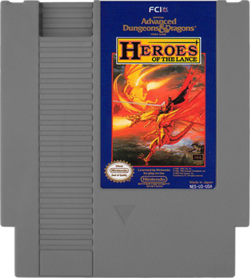 Advanced Dungeons &amp; Dragons Heroes of the Lance - NES