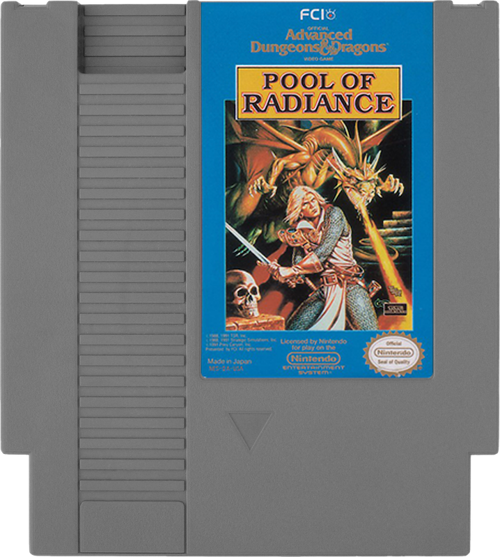 Advanced Dungeons &amp; Dragons Pool of Radiance - NES, Condition: Cartridge Only