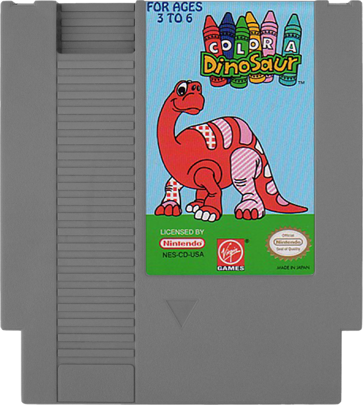 Color A Dinosaur - NES, Condition: Cartridge Only