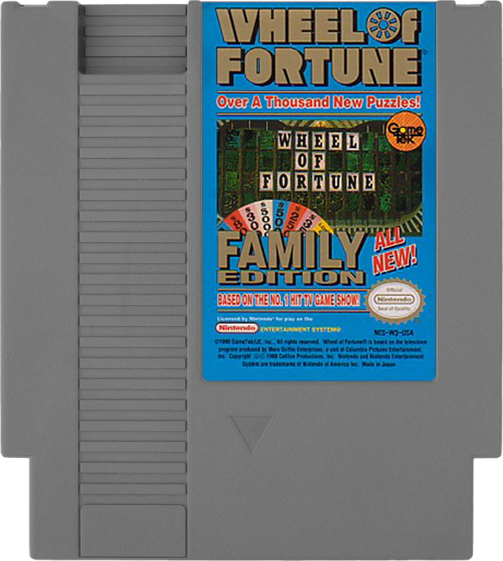Wheel of Fortune Family Edition - NES, Condition: Cartridge Only