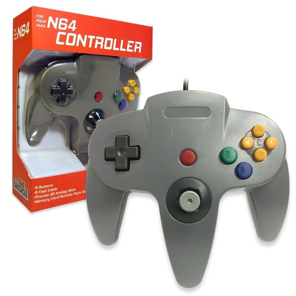 N64 Controller - Old Skool, Color: Grey