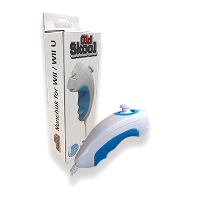 Wii/Wii U Nunchuk - Old Skool, Color: White