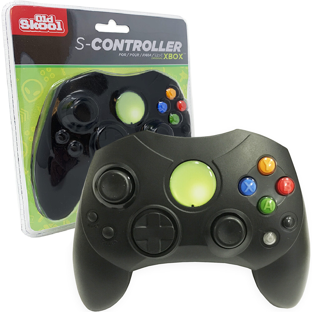 Xbox Original Wired Controller - Old Skool, Color: Black