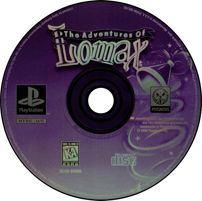 Adventures of Lomax - PS1, Condition: Disc Only
