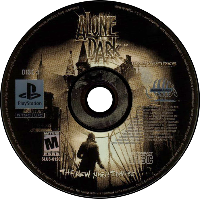 Alone In The Dark The New Nightmare - PS1, Condition: Disc Only