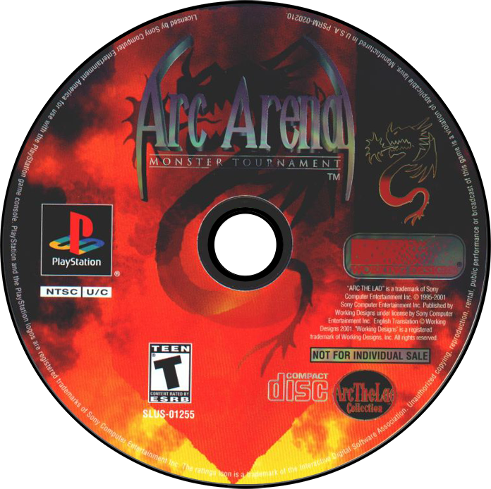Arc The Lad Collection - PS1, Condition: Disc Only