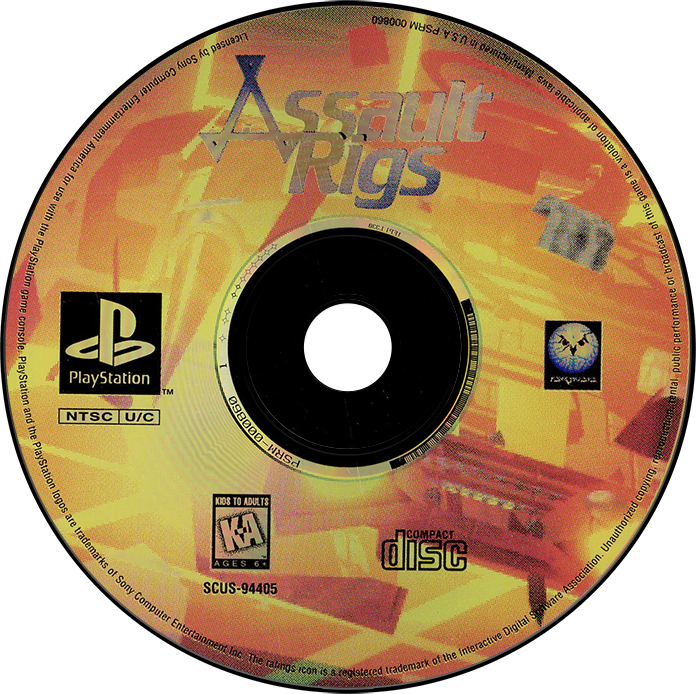 Assault Rigs - PS1, Condition: Disc Only