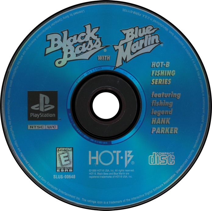 Black Bass/Blue Marlin - PS1, Condition: Disc Only