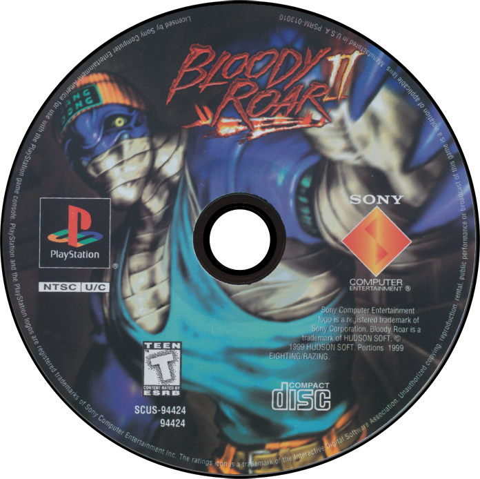 Bloody Roar 2 - PS1, Condition: Disc Only