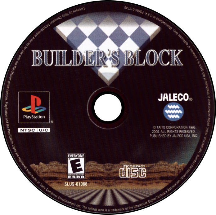 Builders Block - PS1, Condition: Disc Only