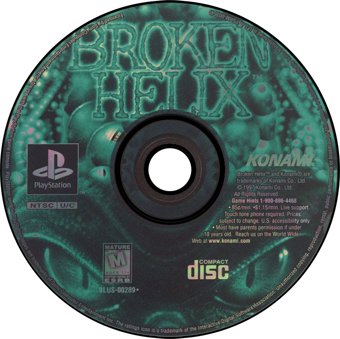 Broken Helix - PS1, Condition: Disc Only