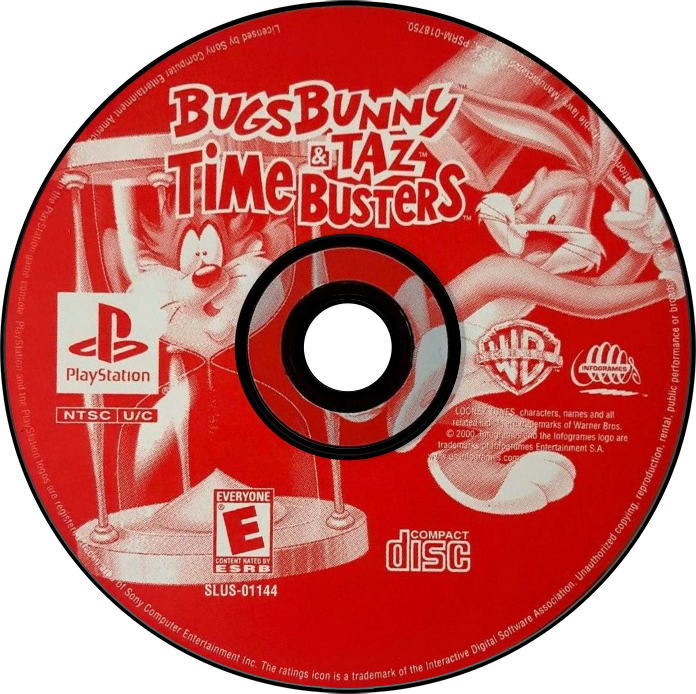 Bugs Bunny and Taz Time Busters - PS1, Condition: Disc Only
