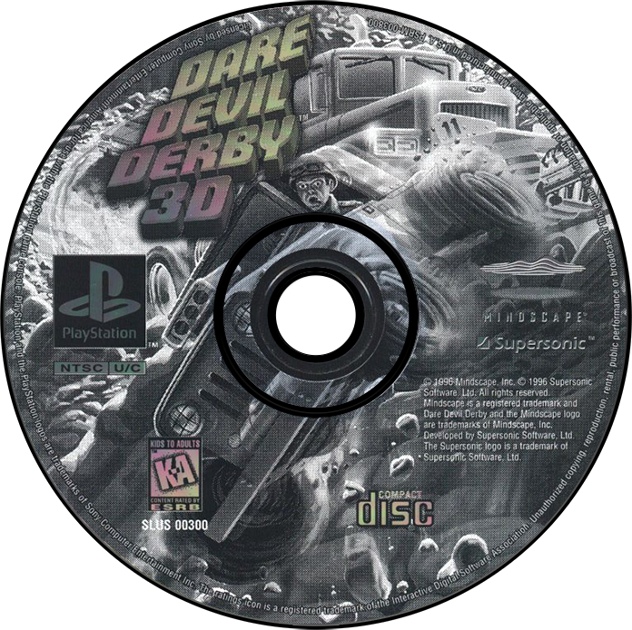 Dare Devil Derby 3D - PS1, Condition: Disc Only