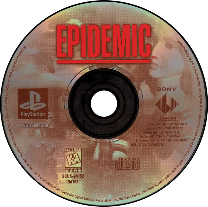 Epidemic - PS1, Condition: Disc Only