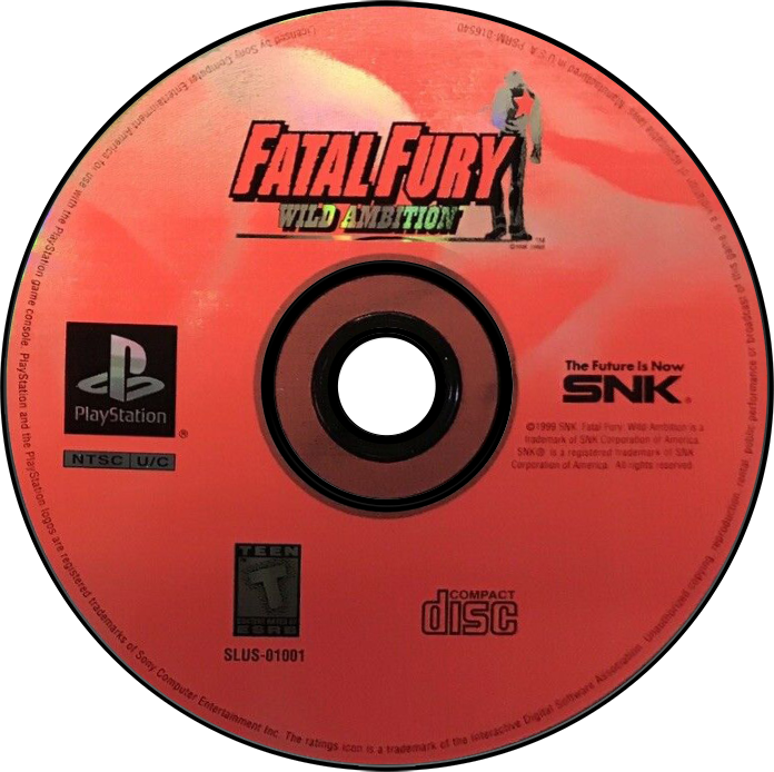 Fatal Fury Wild Ambition - PS1, Condition: Disc Only