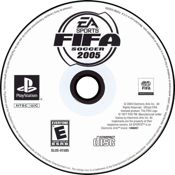 FIFA 2005 - PS1, Condition: Disc Only