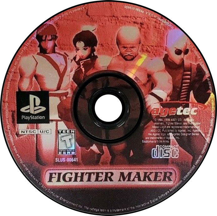 Fighter Maker - PS1, Condition: Disc Only