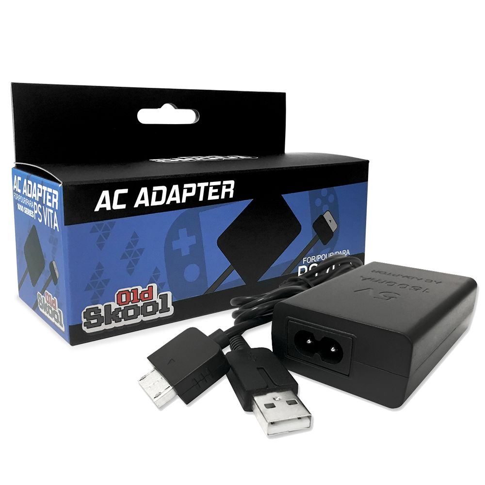 PlayStation Vita AC Adapter W/ USB Data Cable - Old Skool