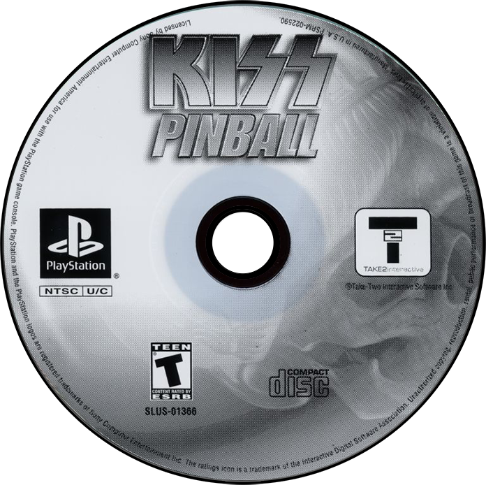 Kiss Pinball - PS1, Condition: Disc Only