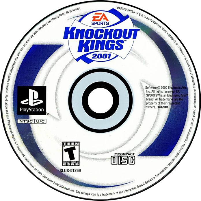 Knockout Kings 2001 - PS1, Condition: Disc Only