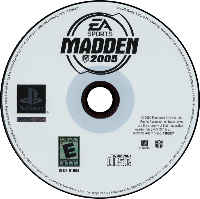 Madden 2005 - PS1, Condition: Disc Only
