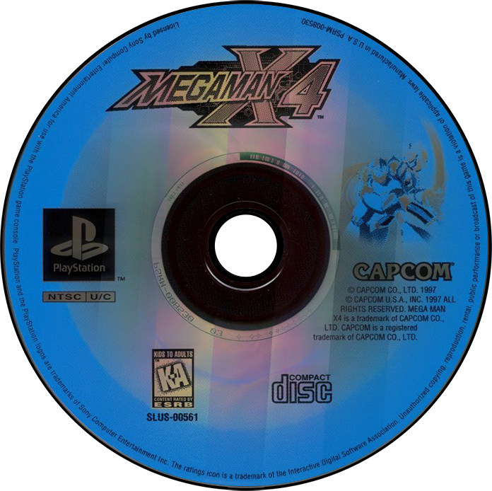 Mega Man X4 [Greatest Hits] - PS1, Condition: Disc Only
