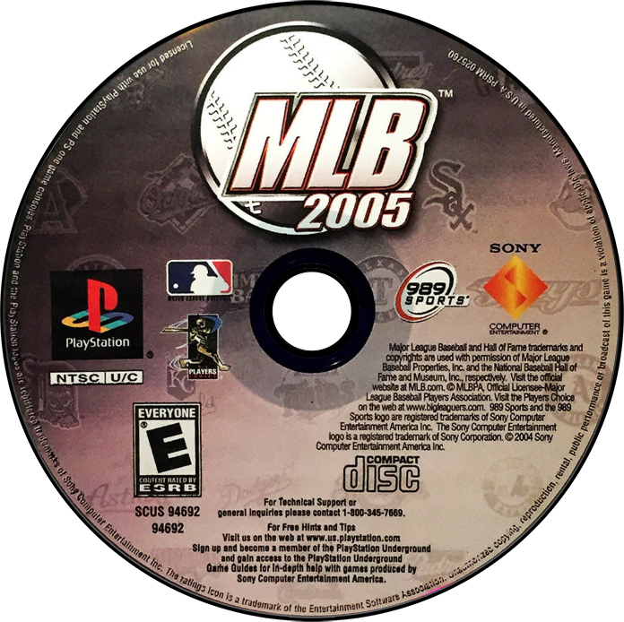 MLB 2005 - PS1, Condition: Disc Only