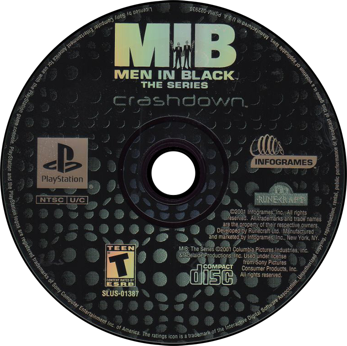 Men in Black the Series Crashdown - PS1, Condition: Disc Only