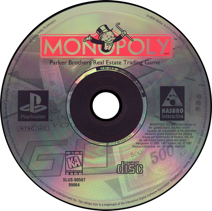 Monopoly - PS1, Condition: Disc Only