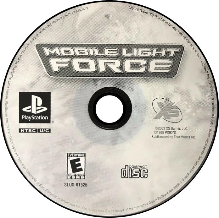 Mobile Light Force - PS1, Condition: Disc Only
